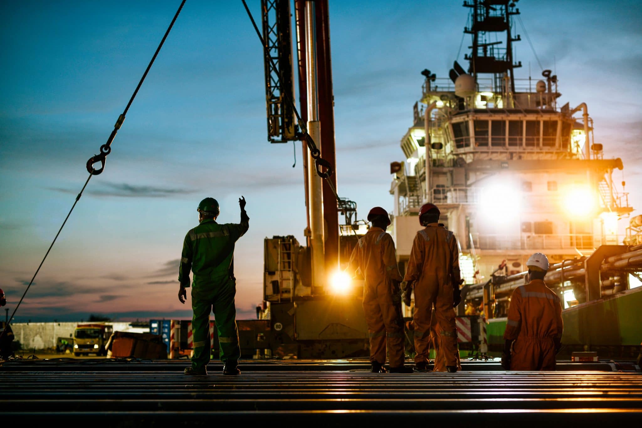 Reportage photo sur site industriel international.