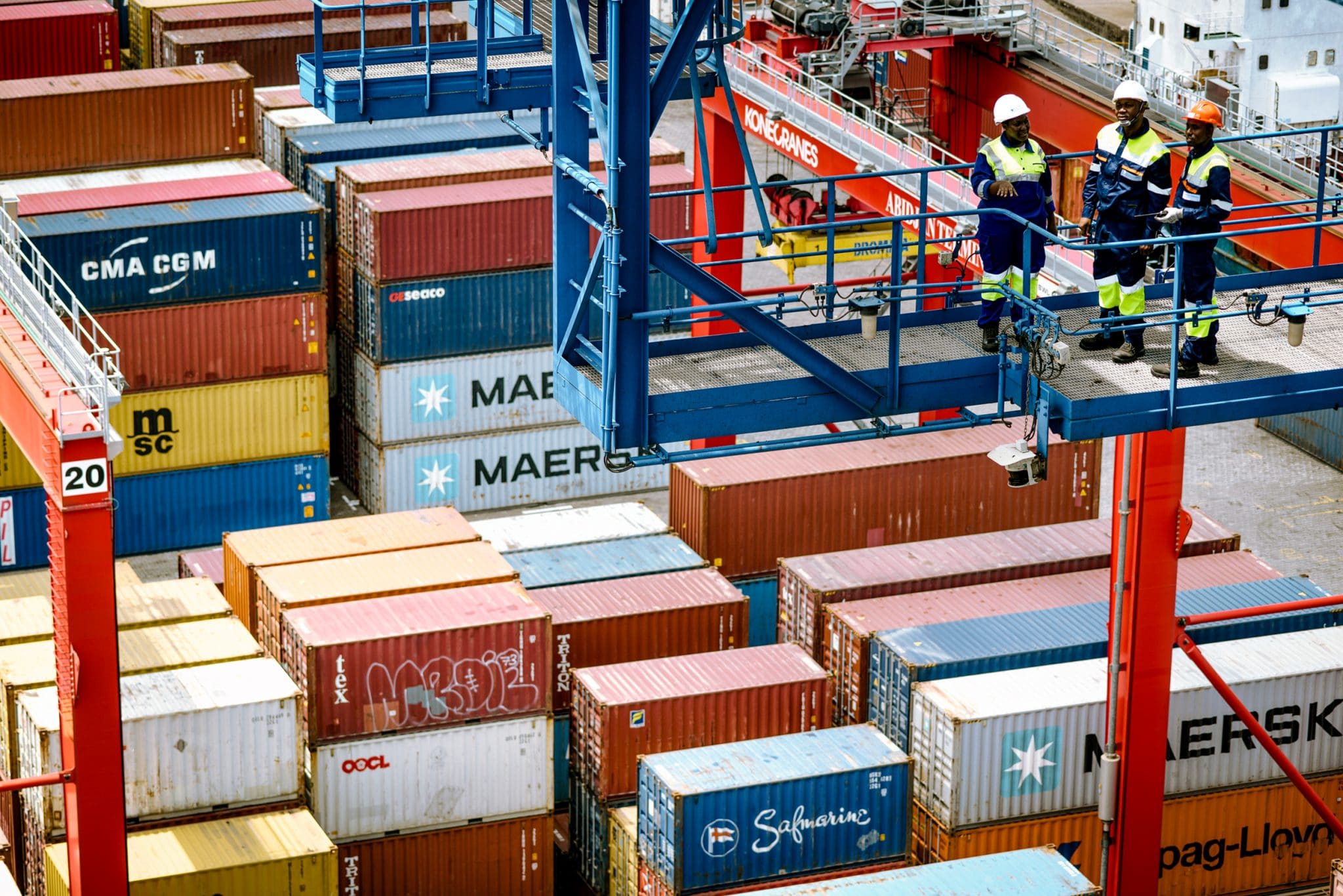 Photographe industrie portuaire. Bolloré Logistics.