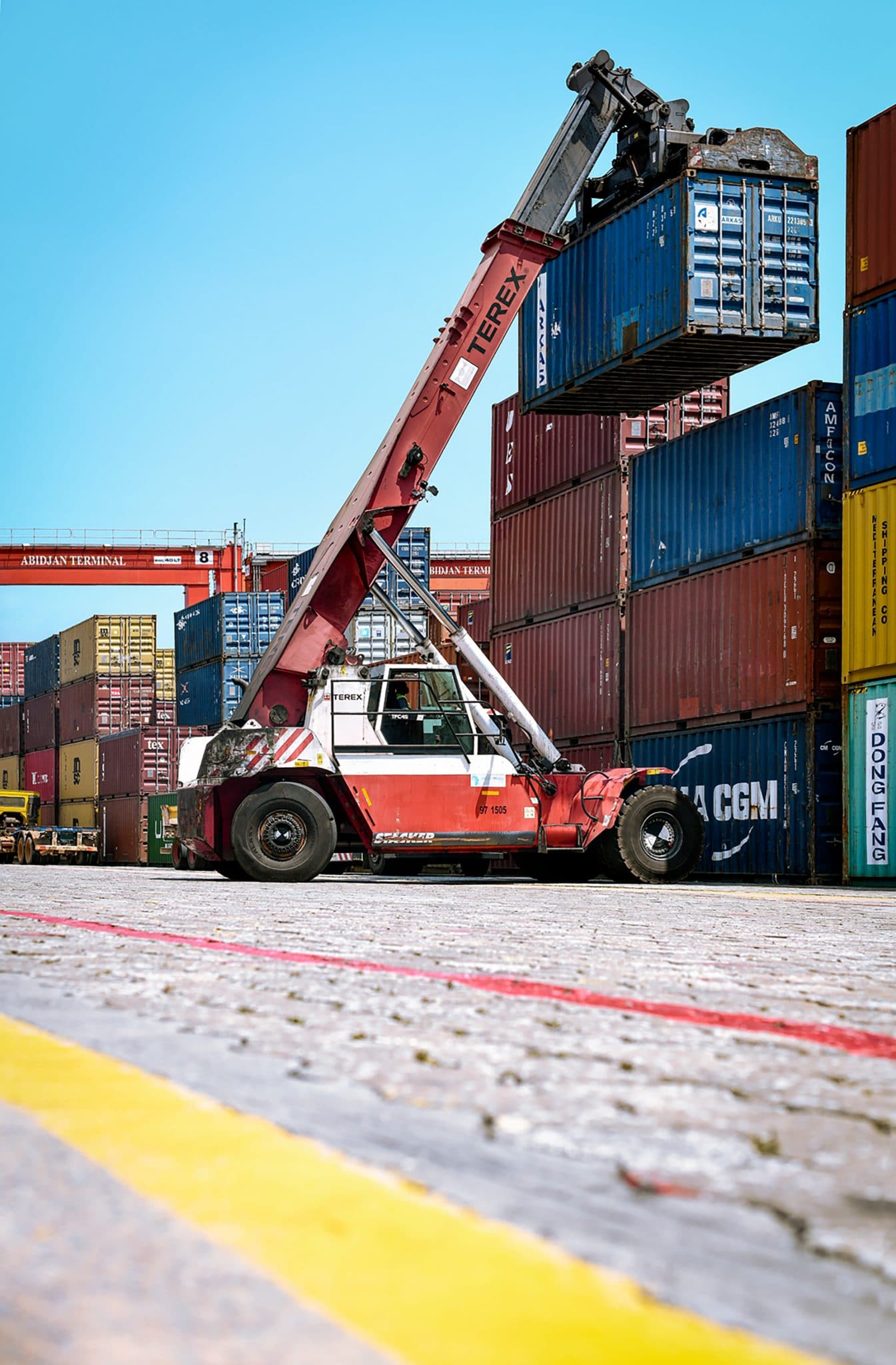 Photographe professionnel industrie portuaire.