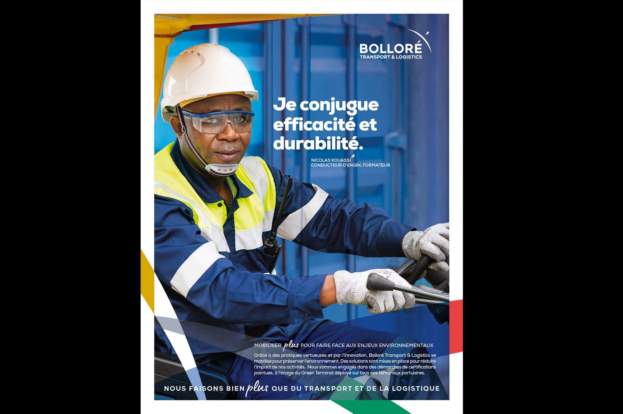 Advertising photographer. Bolloré transport & logistics.