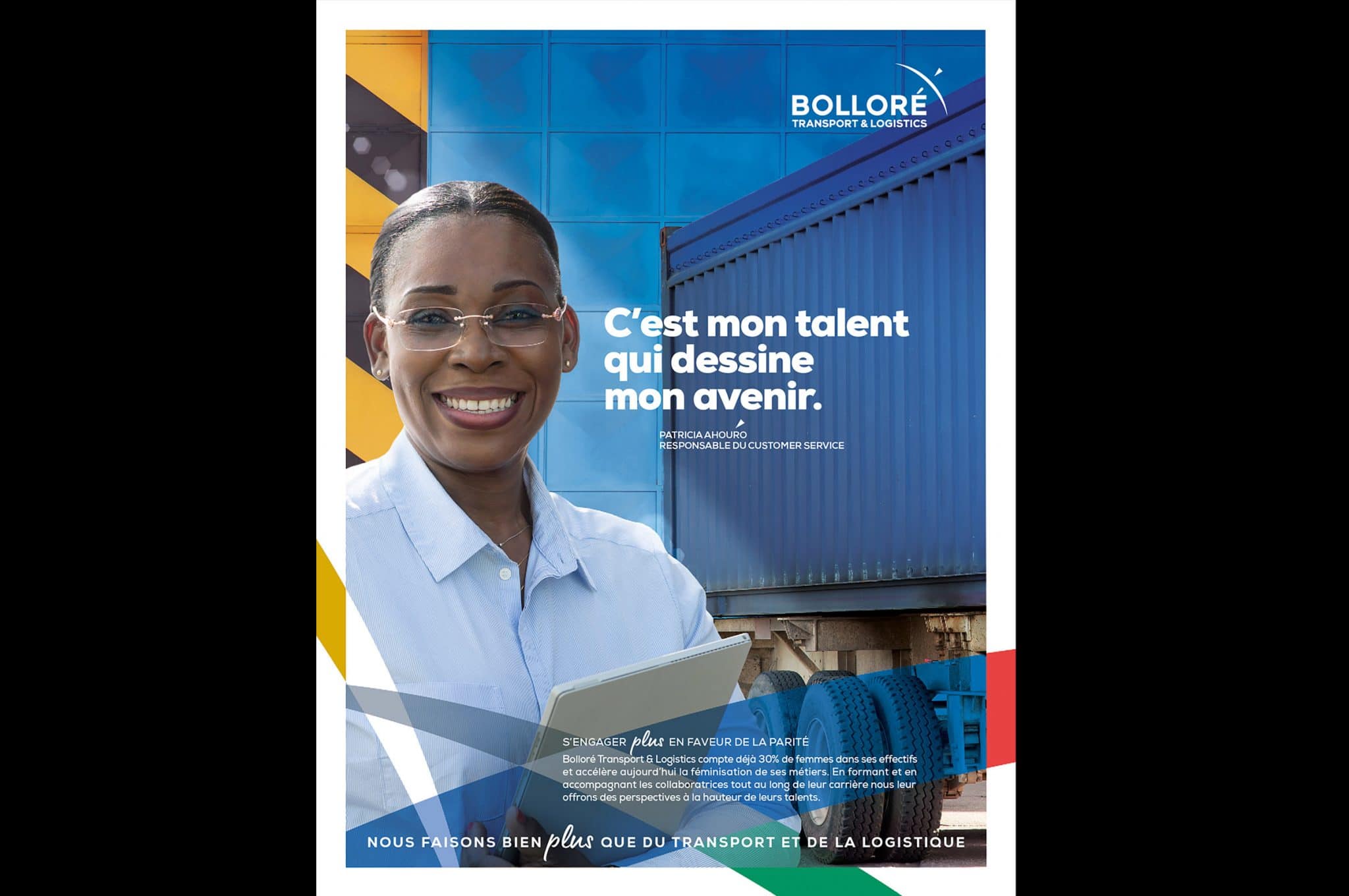 Photographe campagne publicitaire. Bolloré transport & logistics.