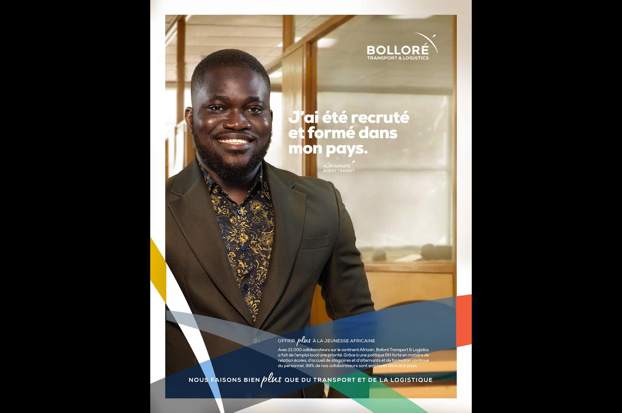 Photographe publicitaire. Bolloré transport & logistics
