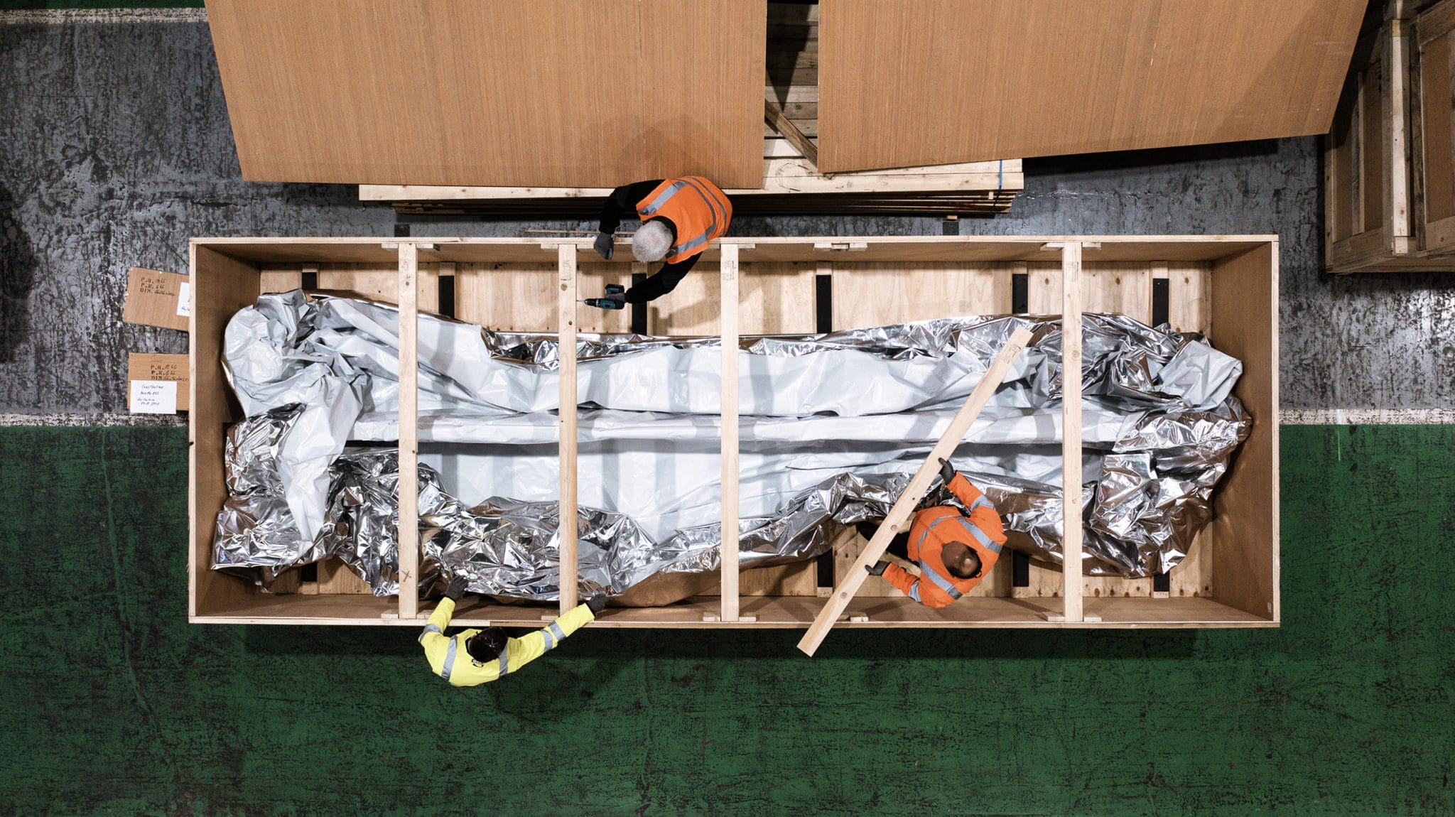 Reportage photo professionnel sur une plateforme logistique pour TMF Operating.