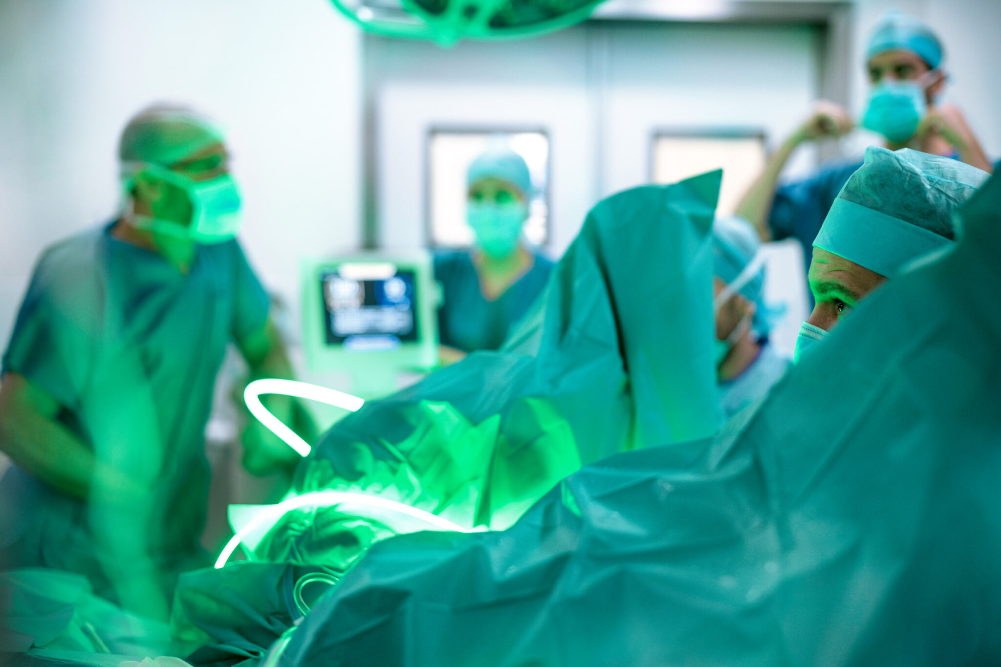 Photo médicale. Chu de nice. Bloc opératoire en Urologie.