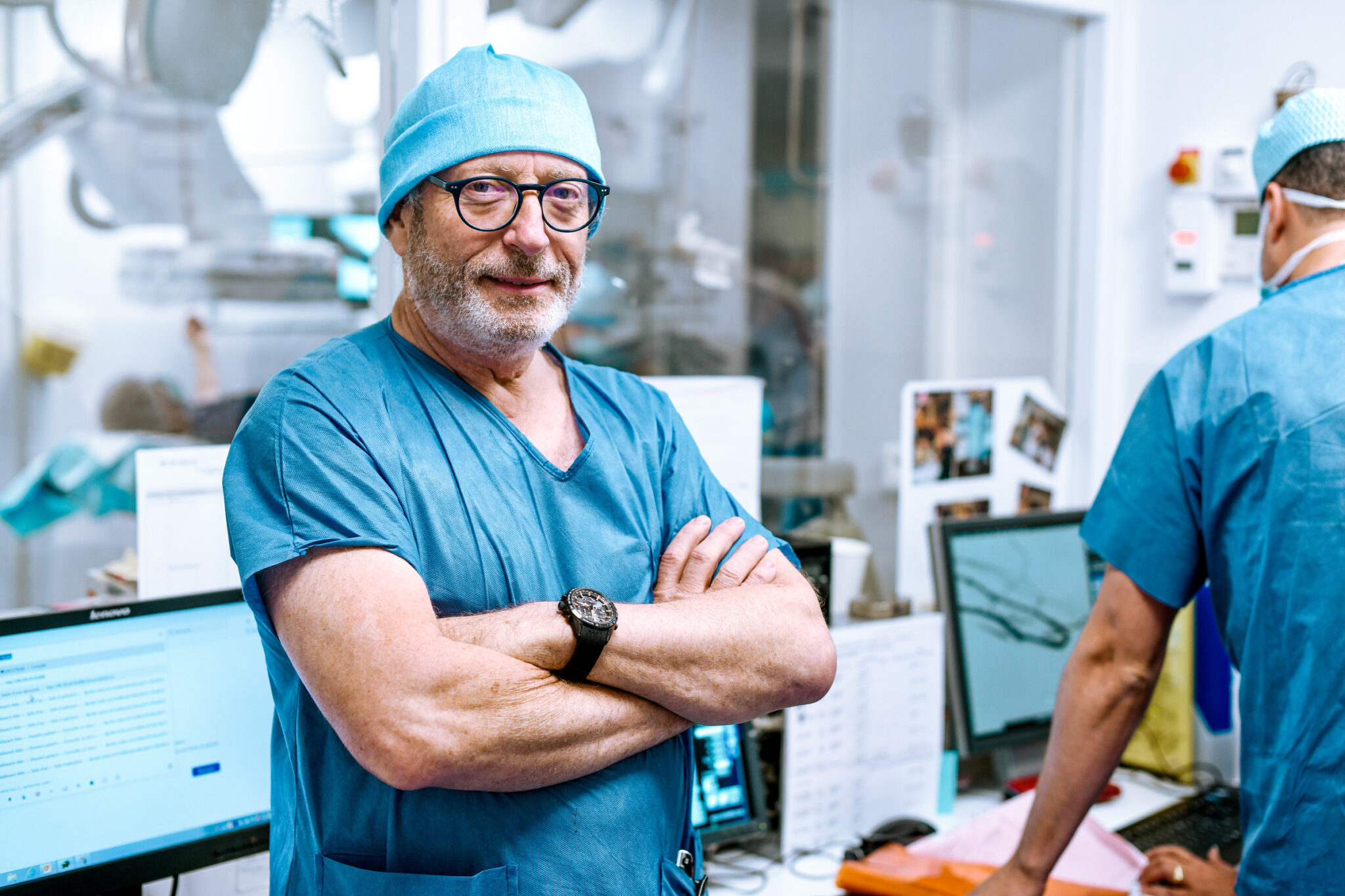 Photographe portrait médical au bloc opératoire à la Clinique Alleray-Labrouste