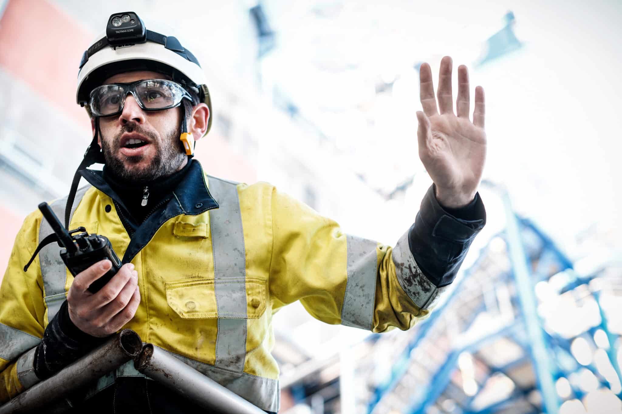 Photographe portrait industriel. Ouvier maintenance pour Fibre Excellence.