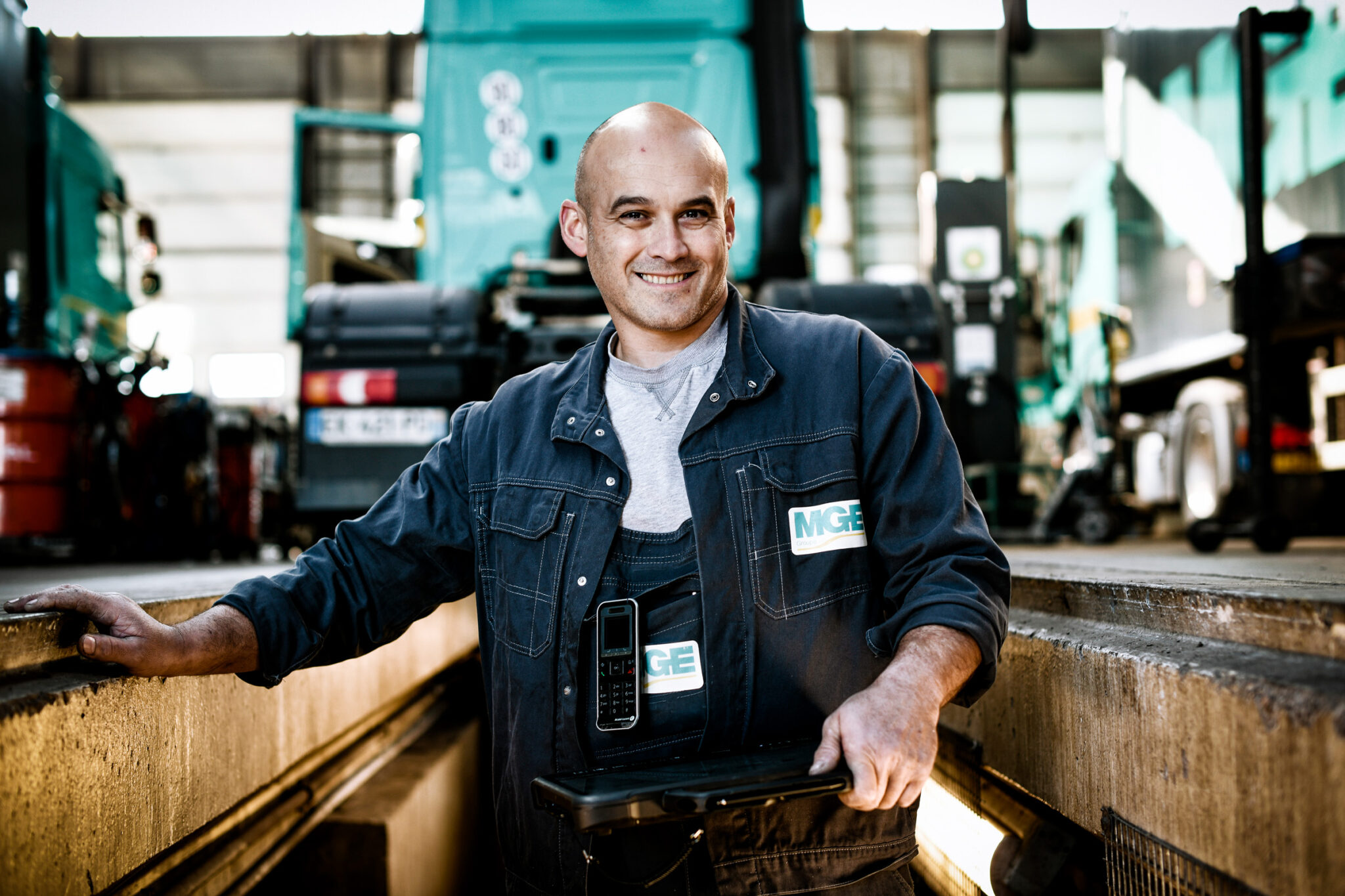 Photographe professionnel portrait industriel pour la Manufacture Française des Pneumatiques Michelin.