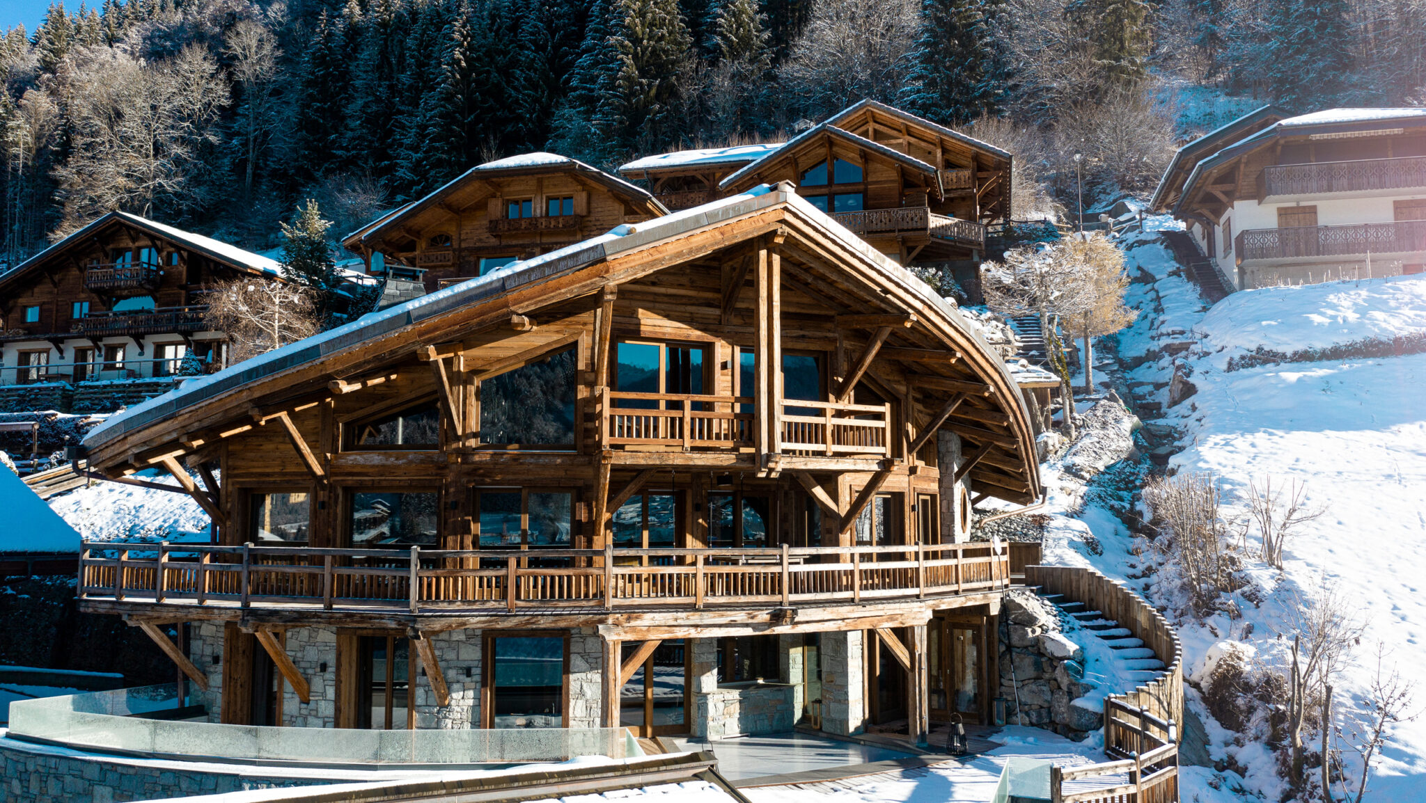 Reportage photographe magazine décoration d’intérieur. Zems lodge à Morzine.