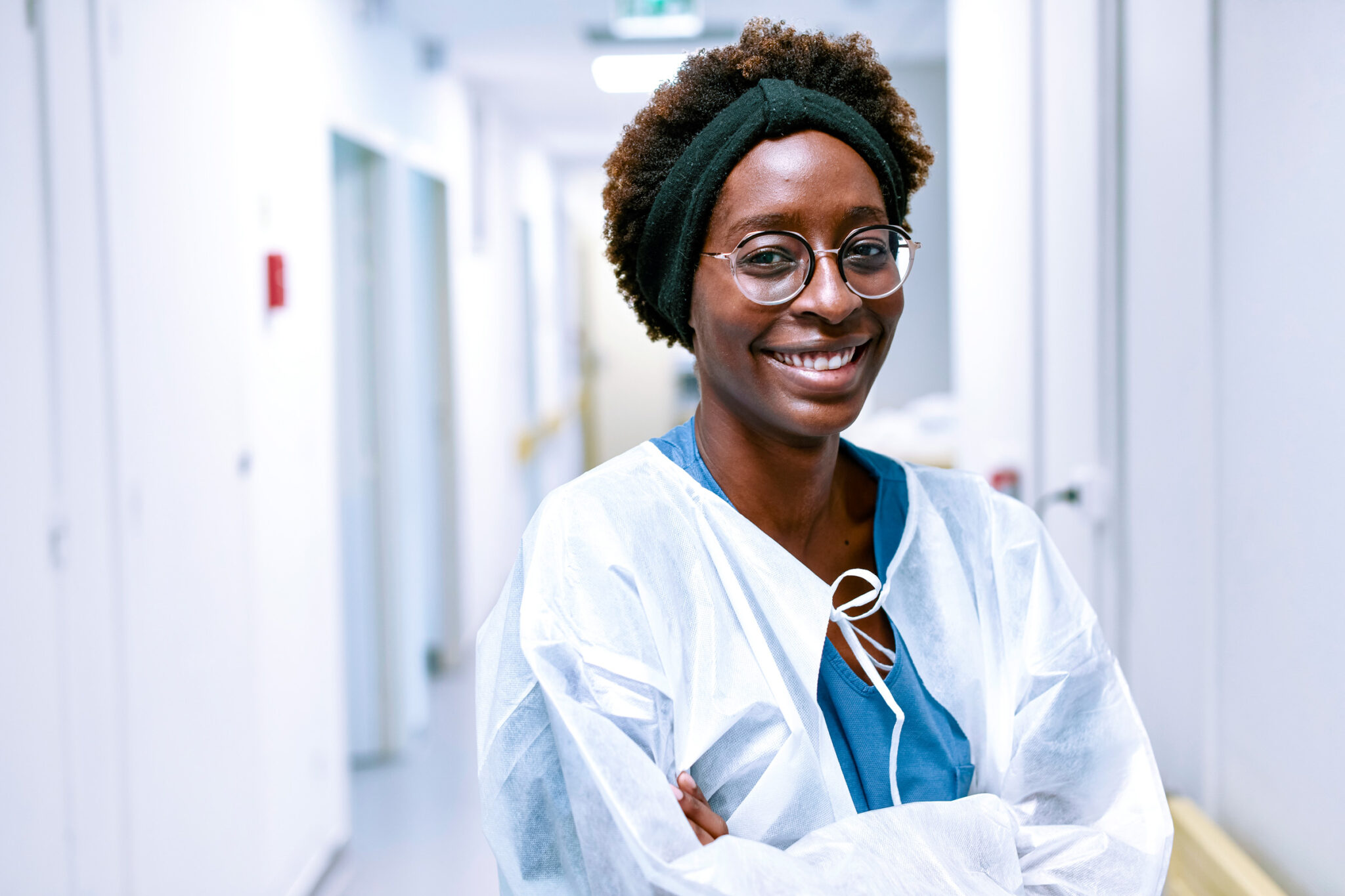 Photographe hospitalier. Portrait d'une infirmière de la clinique Alleray-Labrouste