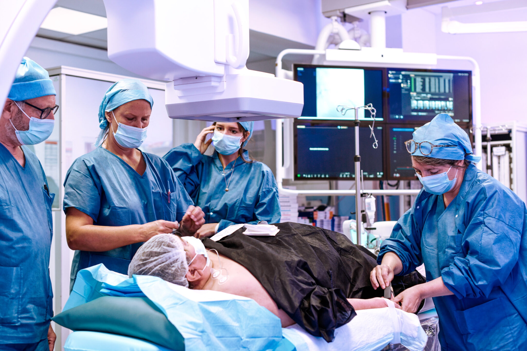 Photographe professionnel hospitalier au bloc opératoire de la Clinique Alleray-Labrouste