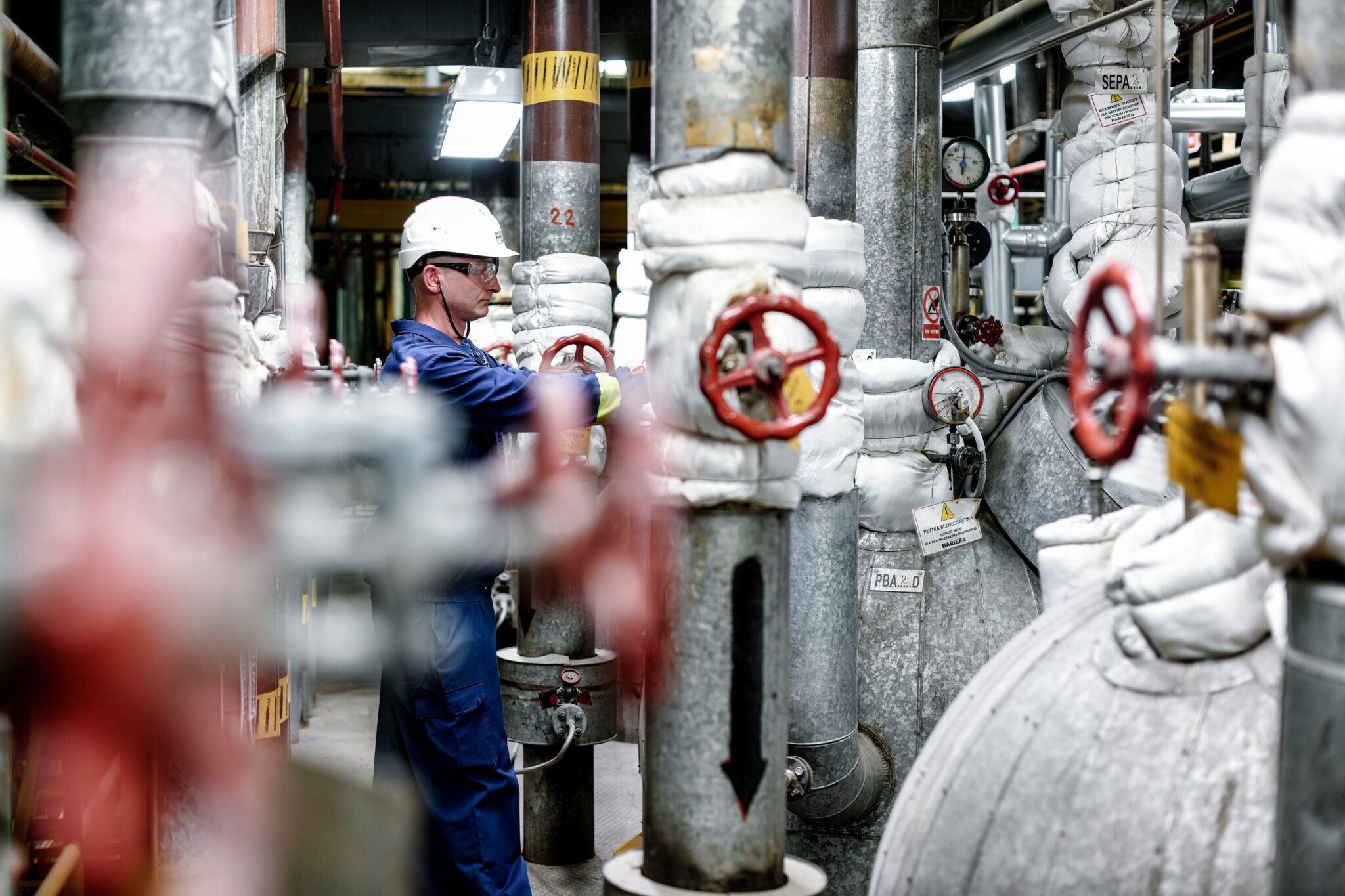 DOMO, production de Nylon 6 et intermédiaires. Reportage photographe sur site pétrochimique.