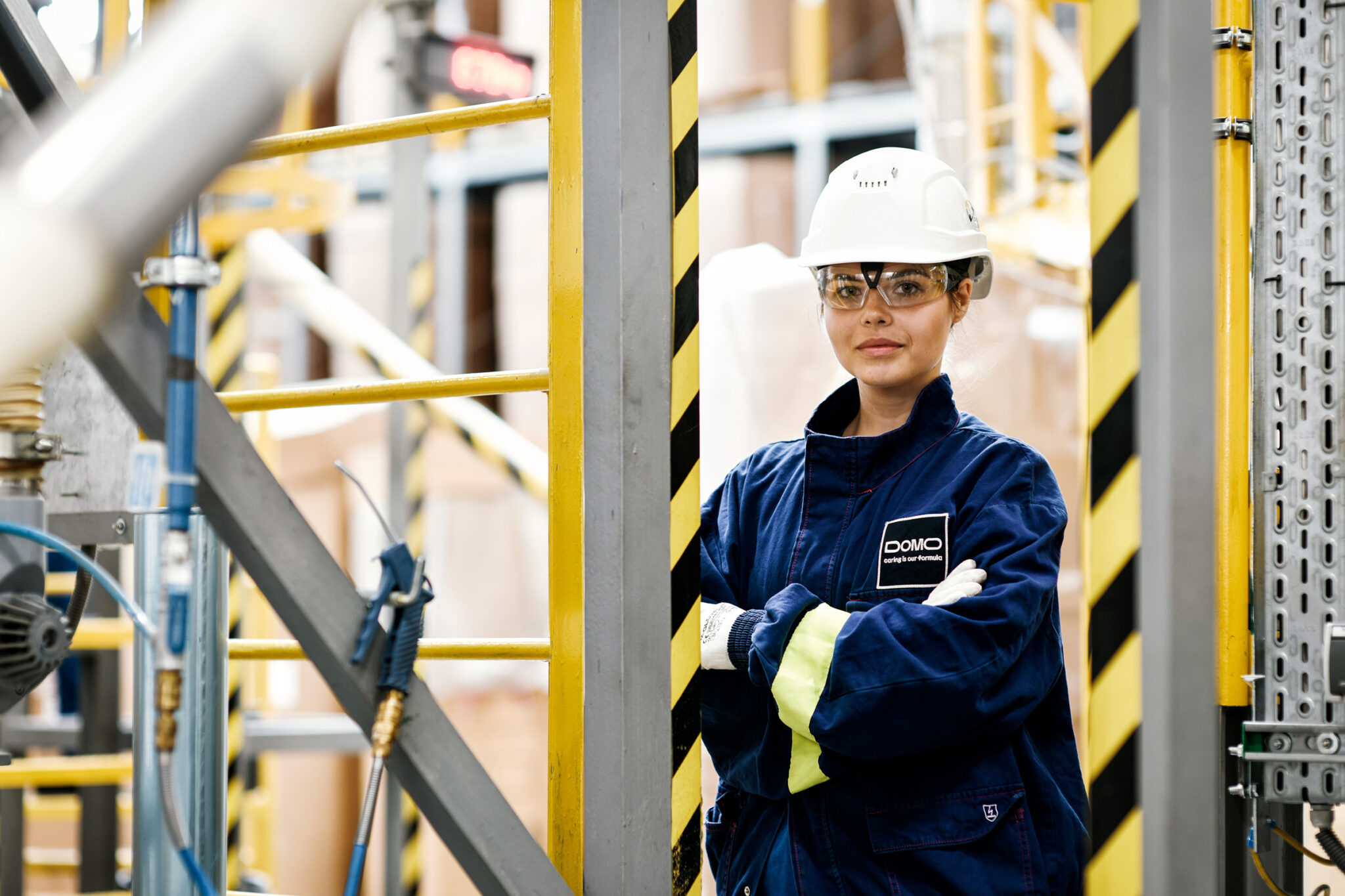 DOMO, entreprise internationale du secteur chimique. Reportage photo en usine de pétrochimie.