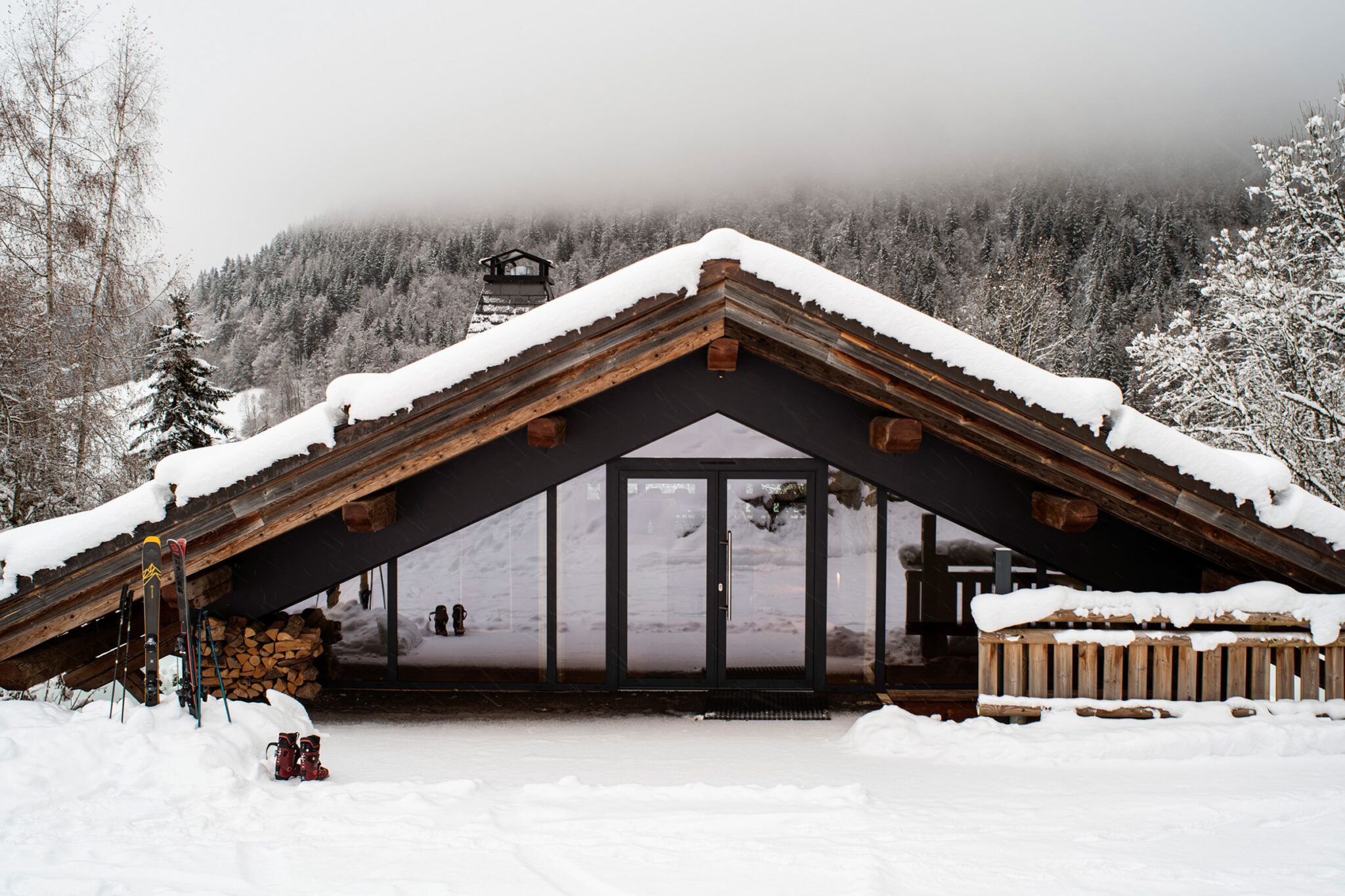 Photographe art de vivre. Chalet Joux Plane à Morzine.
