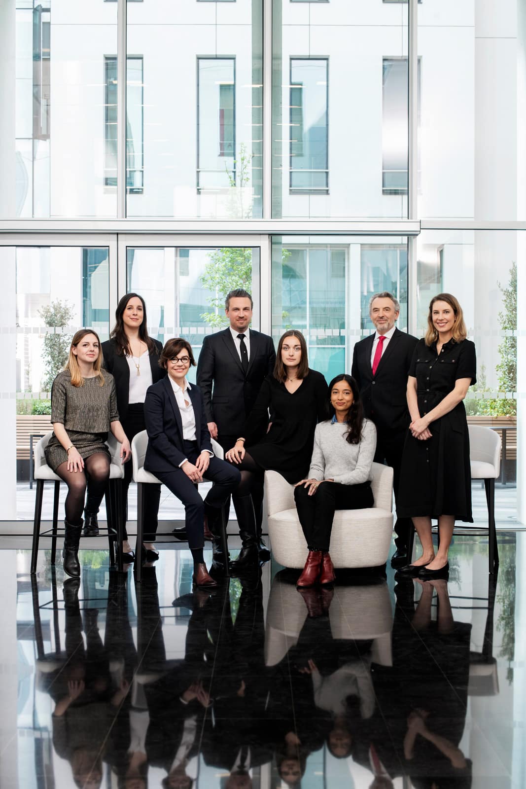Ardian. photo de groupe. Equipe Sustainability dirigée par Candice Brunet