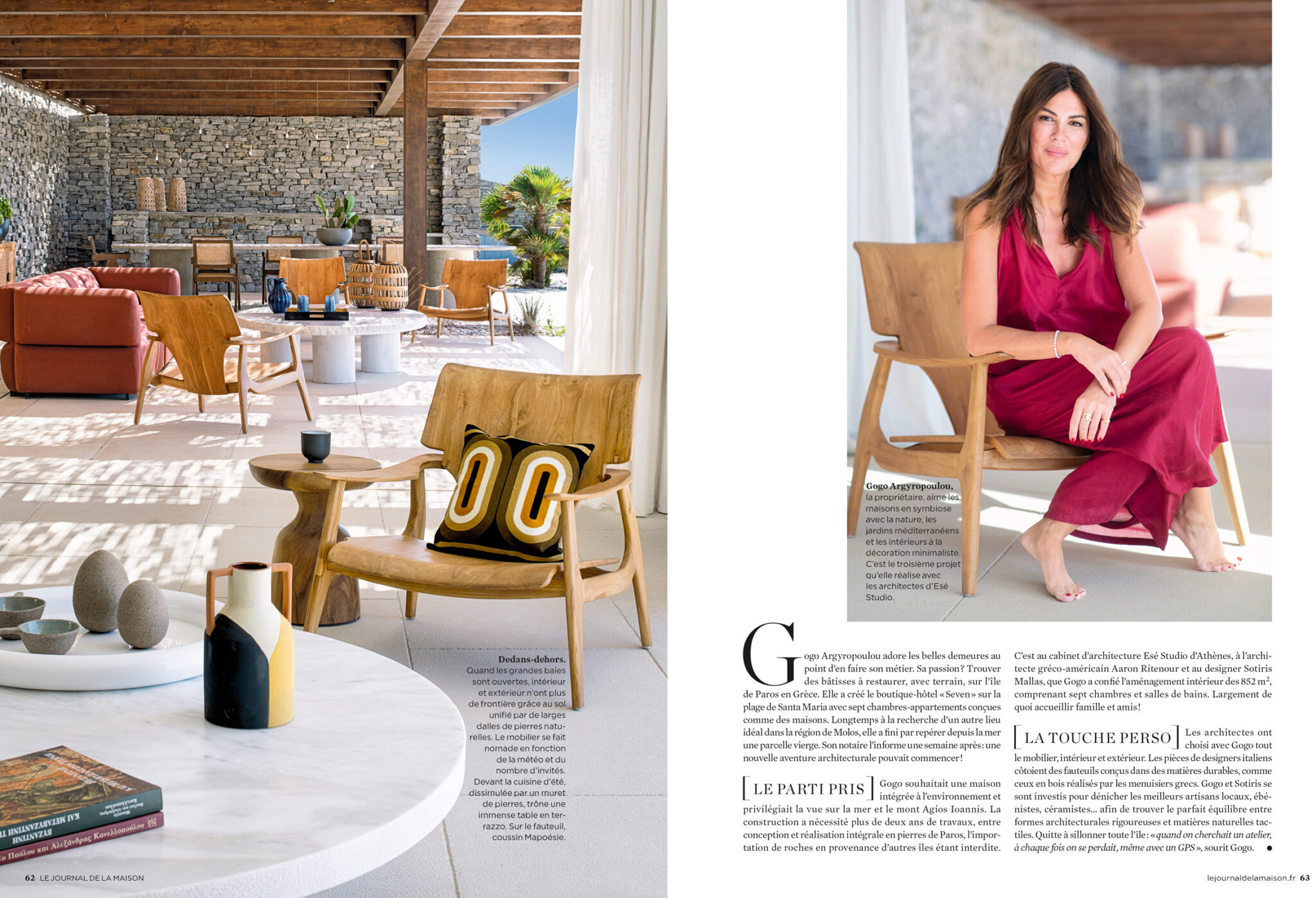 Le Journal de la Maison. interior design. Paros island. Photographe d'intérieur.