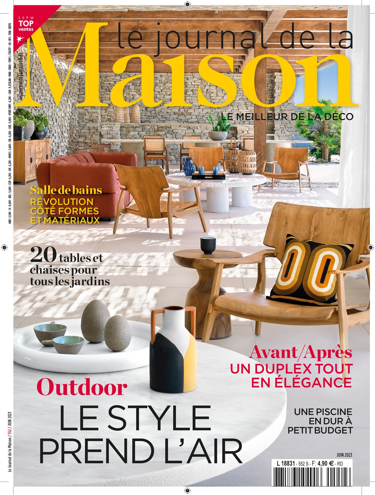 Couverture du Magazine de décoration d'intérieur Le Journal de la Maison..