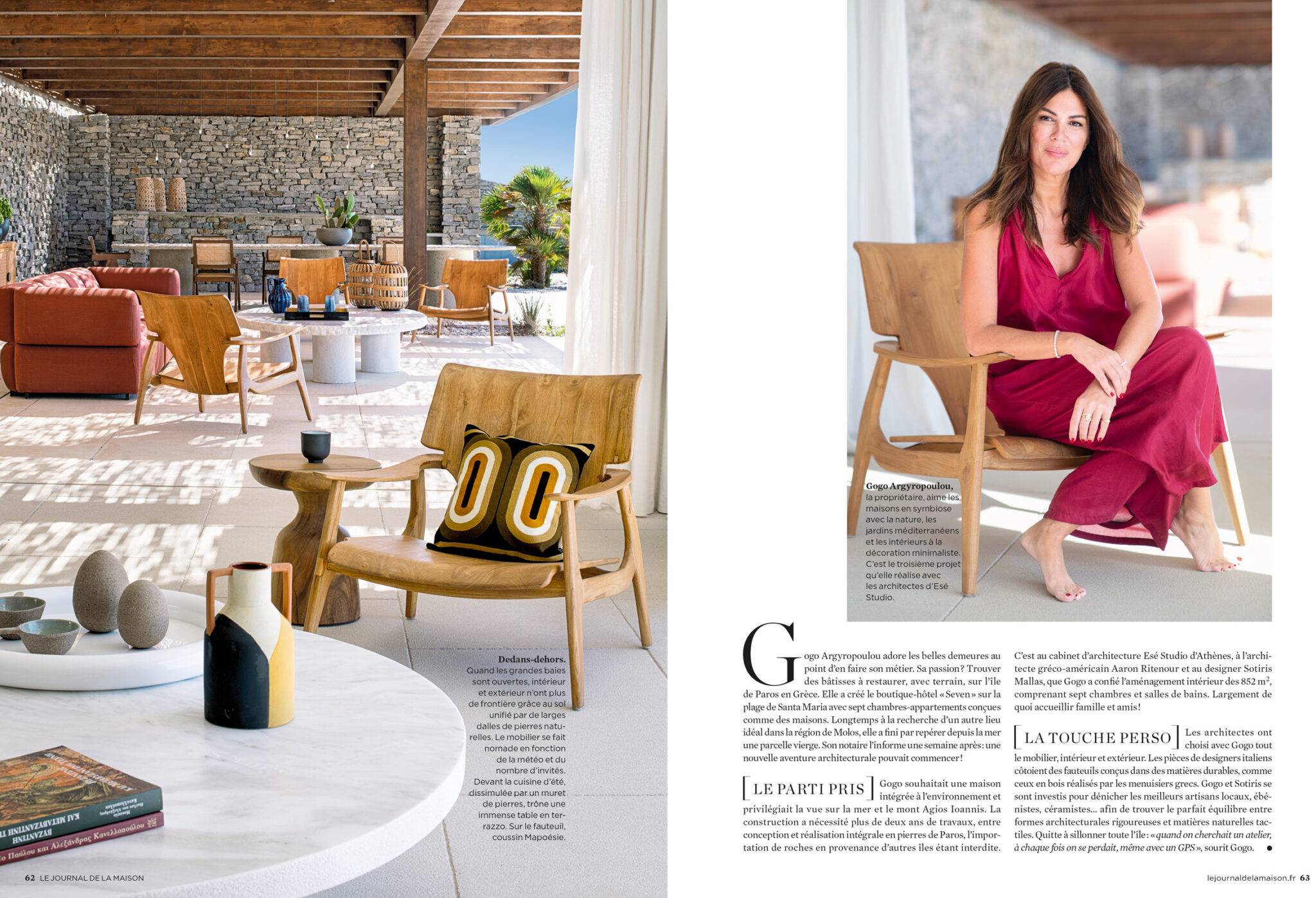 Le Journal de la Maison. interior design. Paros island. Photographe d'intérieur.