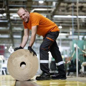portraits sur site industriel pour DS Smith; emballage durable en carton