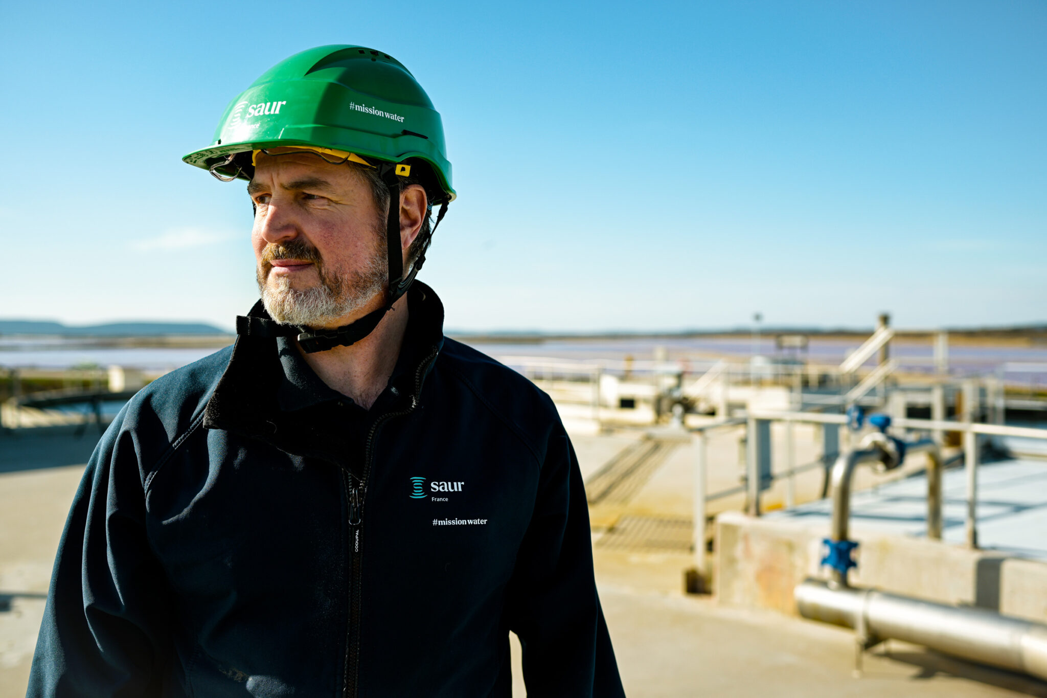 Portrait d'un employé de la SAUR à la STEP de l'étang de Berre.