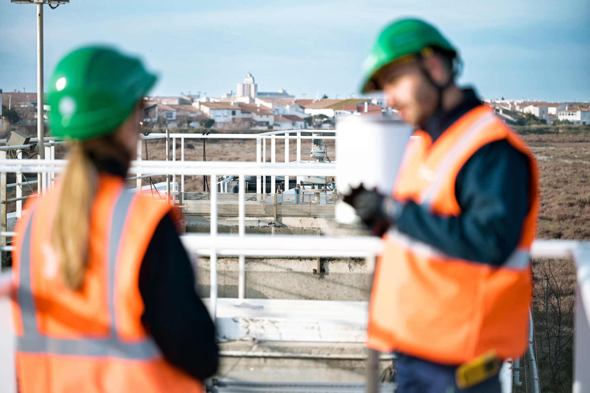 Station d'épuration de la SAUR des Saintes Maries de la Mer.