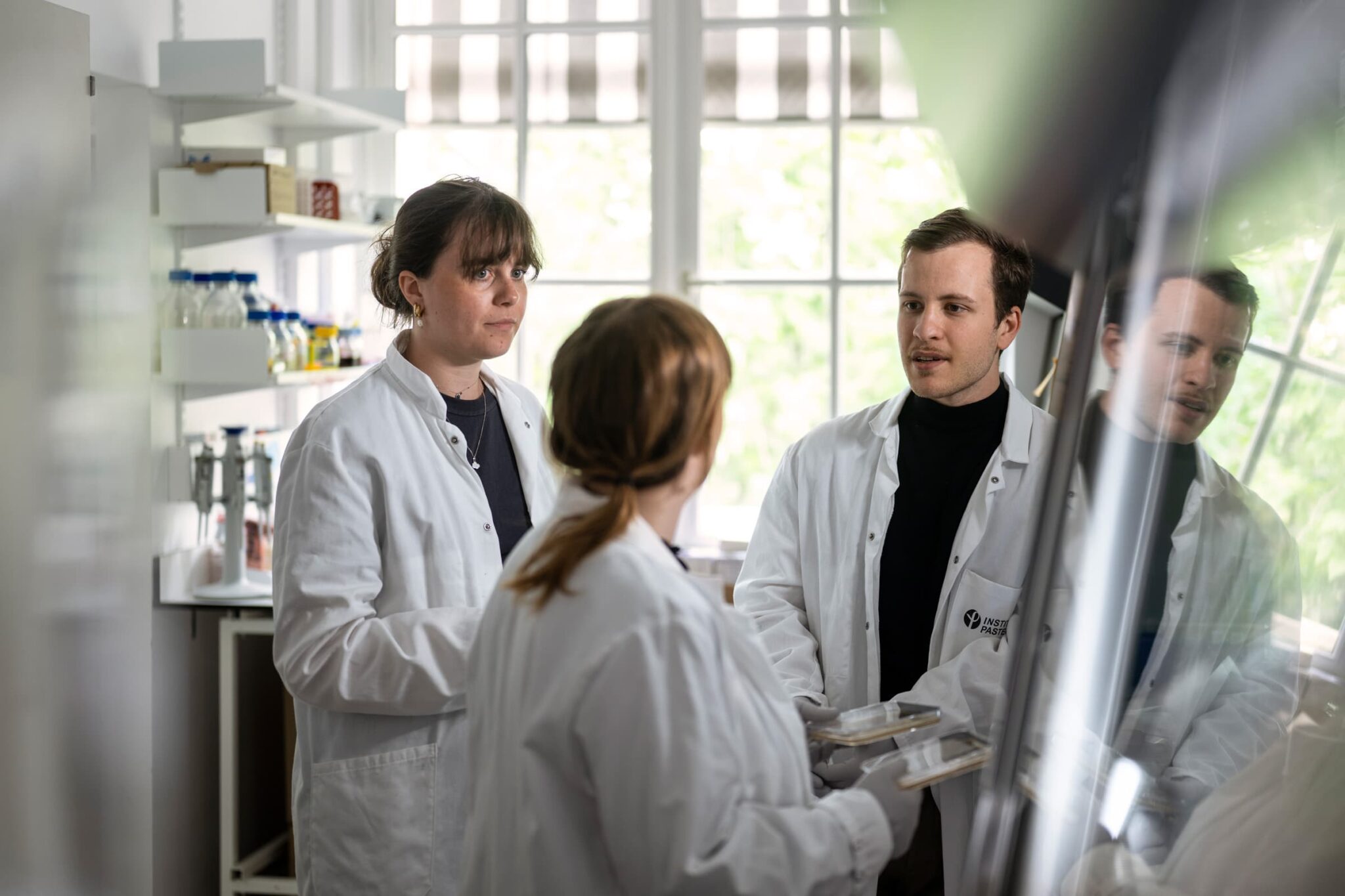 Dans les laboratoires de recherche de l'Institut Pasteur