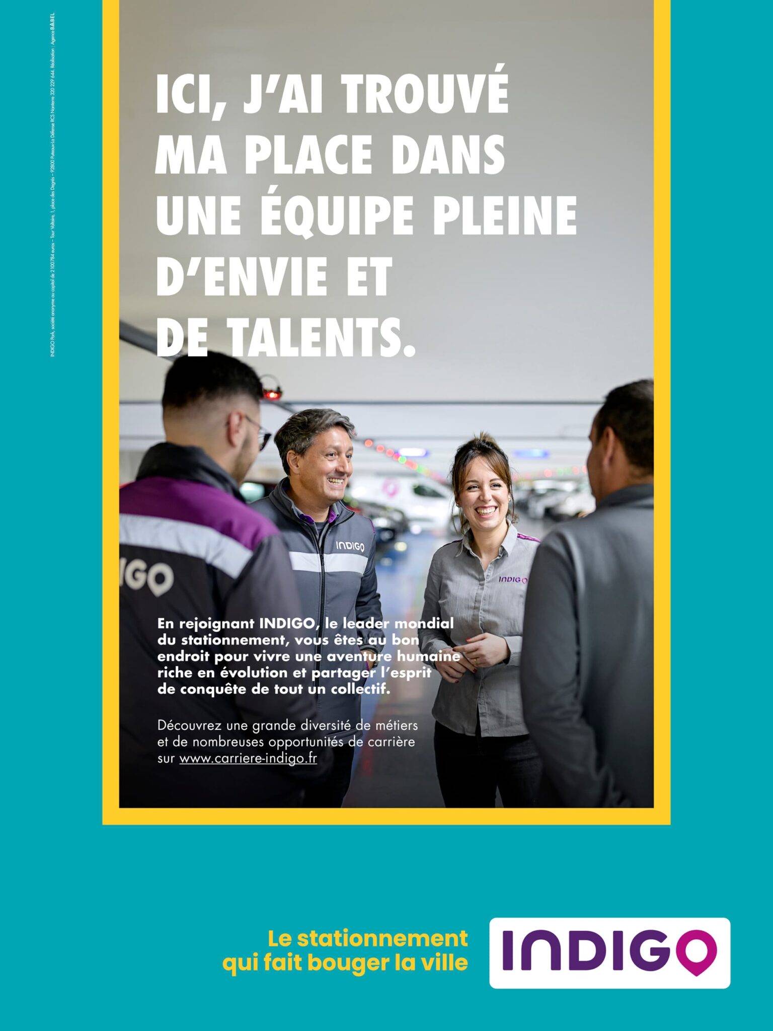 Campagne marque employeur et recrutement pour Groupe Indigo.