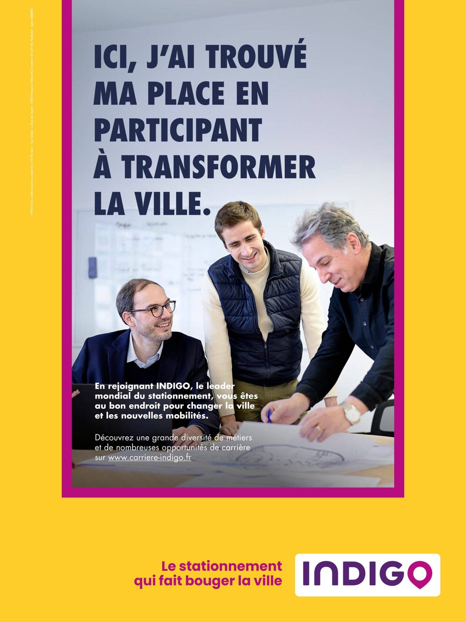 Campagne marque employeur pour Groupe Indigo