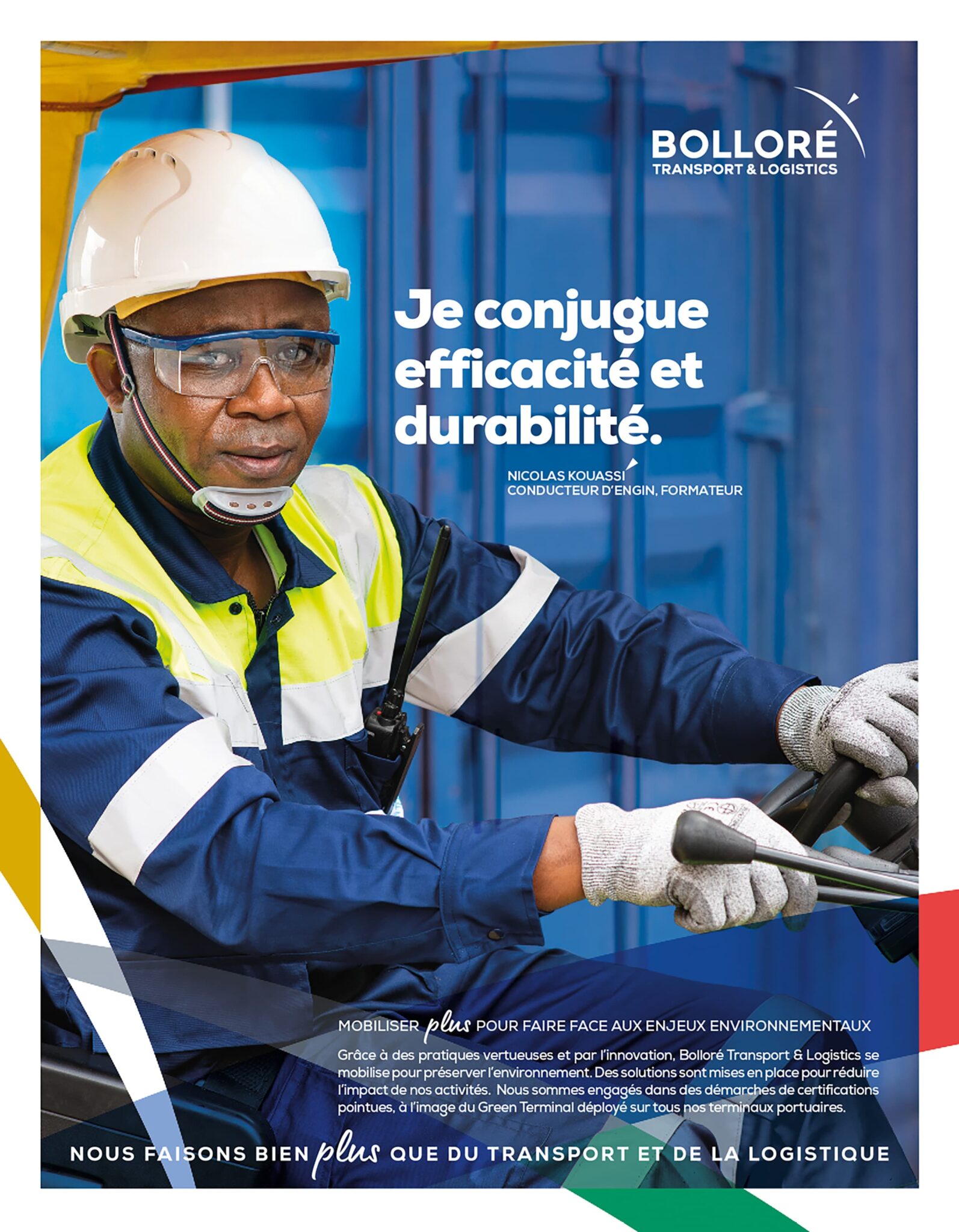 Advertising photographer. Bolloré transport & logistics.