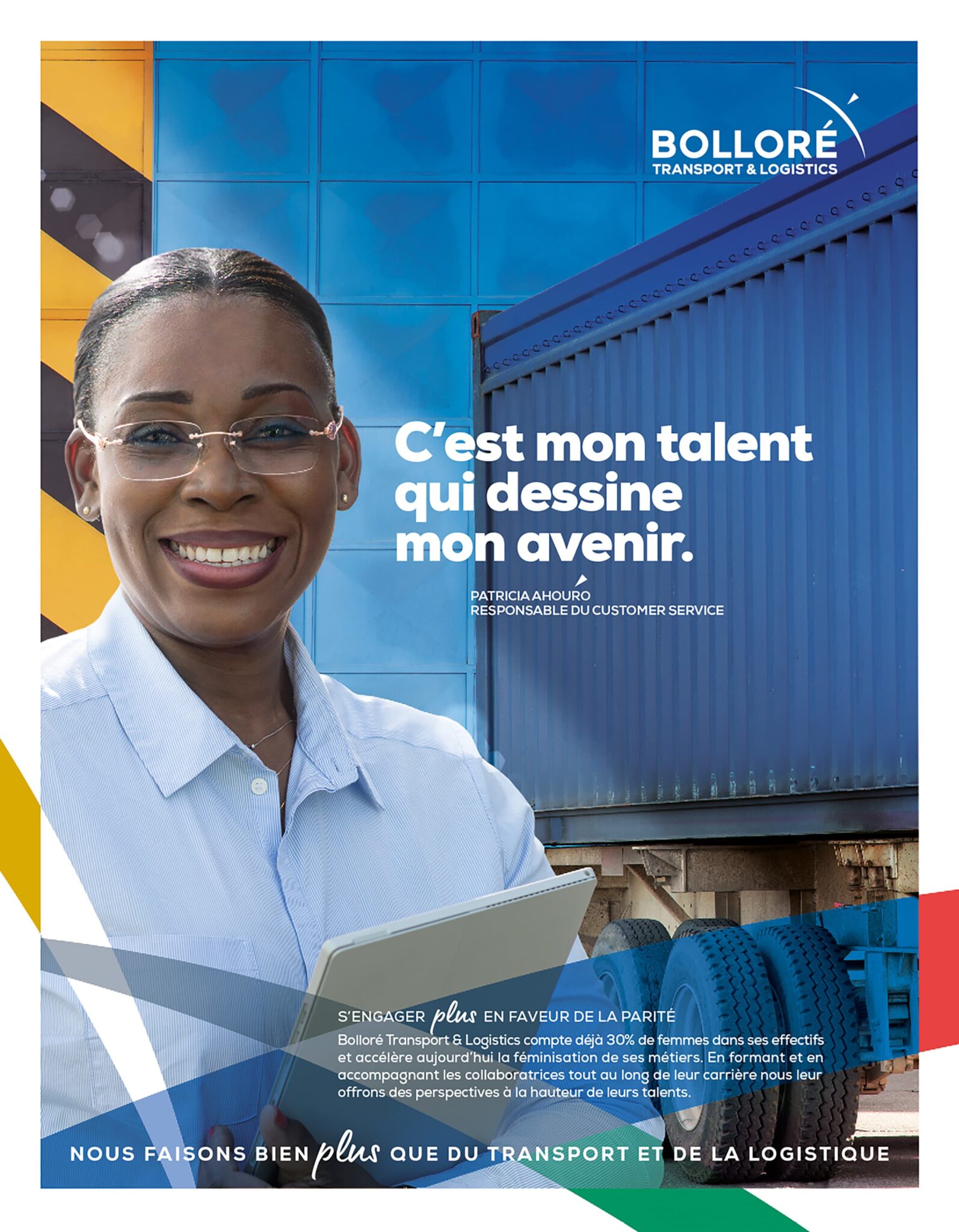 Photographe campagne publicitaire. Bolloré transport & logistics.