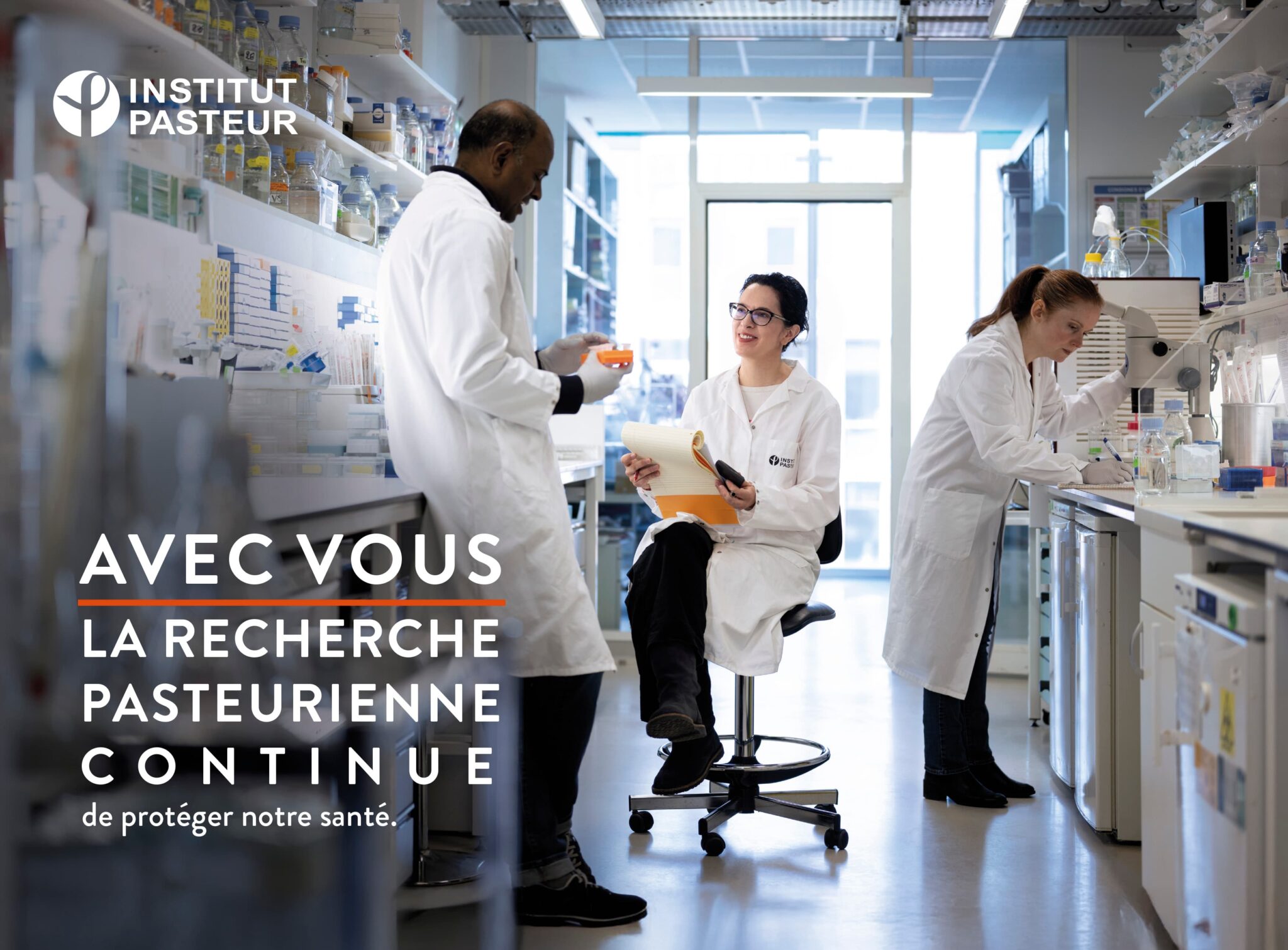 Campagne d'appel aux dons pour l'Institut Pasteur