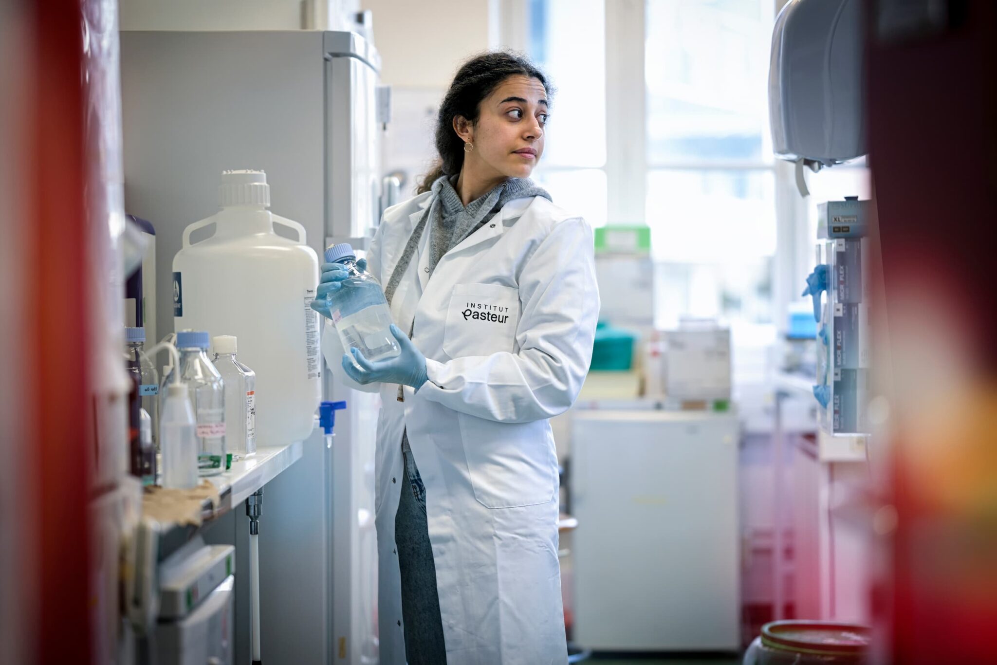 dans les laboratoires de l'Institut Pasteur
