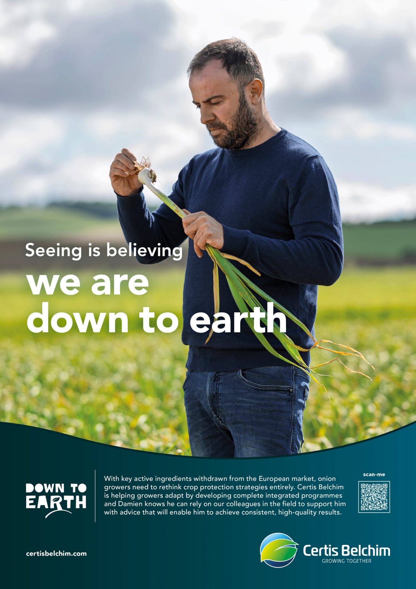 campagne publicitaire; Patrick Sordoillet Photographe; Portraits d'agriculteurs; Reconnecting agriculture with its roots; agence de publicité Marc & Brandon; agriculture; advertising photography; Certis Belchim; campagne B2B; we are down to earth; Cultivating integrated solutions that work for you;