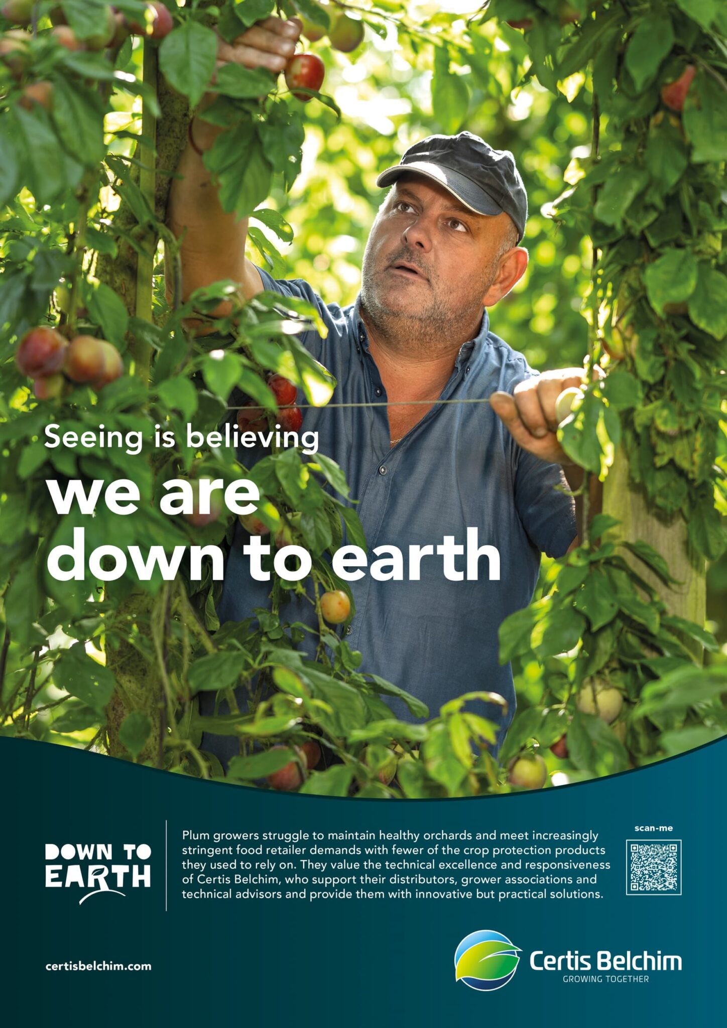 Portraits d'agriculteurs; Reconnecting agriculture with its roots; agence de publicité Marc & Brandon; agriculture; advertising photography; Certis Belchim; campagne B2B; we are down to earth; Cultivating integrated solutions that work for you; campagne publicitaire; Patrick Sordoillet Photographe;